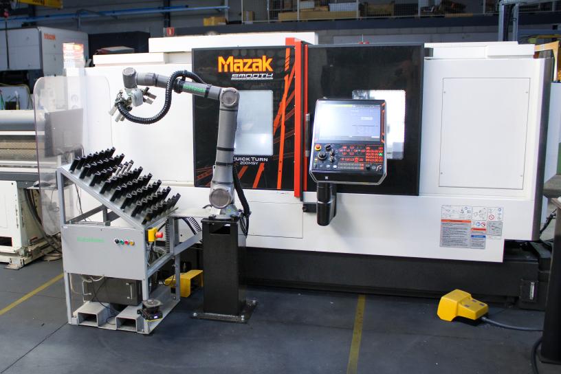 Mazak Smooth QTN 200MSY bij MGC Subcontracting met cobot