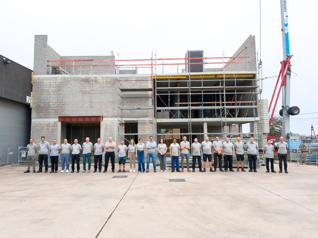 september 2026 voortgang bouwwerken bij MGC in Desselgem
