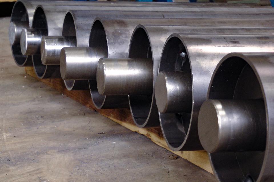 Close-up van walsen of rollers bij MGC