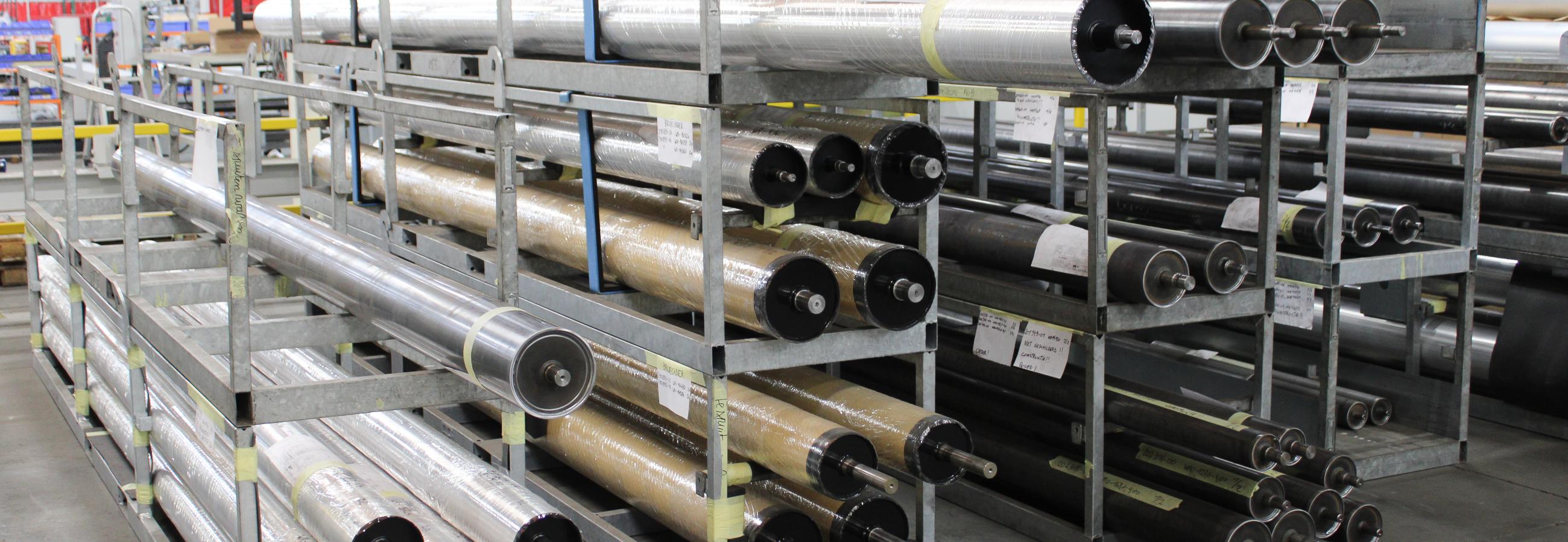 Walsen en rollen bij MGC gestapeld en verpakt